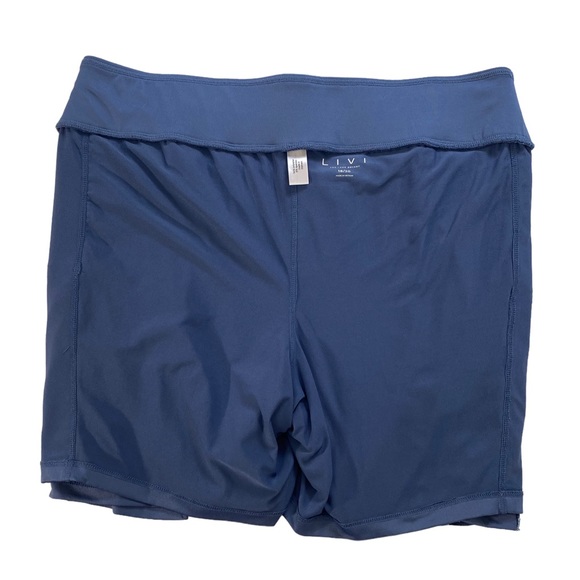 Livi Lane Bryant Blue Athletic Skort Skirt Pockets Shorts Womens 18 20 Gym Walk - Picture 7 of 10